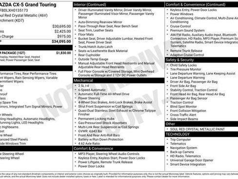 Used 2017 MAZDA CX-5 Grand Touring w/ Premium Package image 12