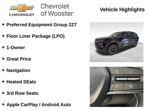 Used 2024 Chevrolet Traverse Z71 w/ LPO, Floor Liner Package AWD/4WD image 2