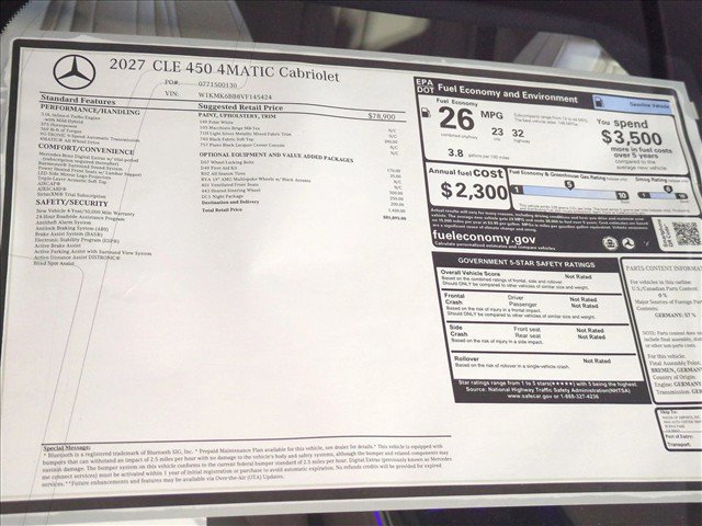 New 2027 Mercedes-Benz CLE 450 4MATIC Cabriolet image 17