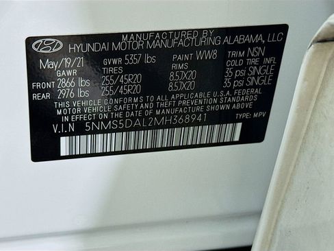 Certified 2021 Hyundai Santa Fe Calligraphy w/ Cargo Package AWD/4WD image 38