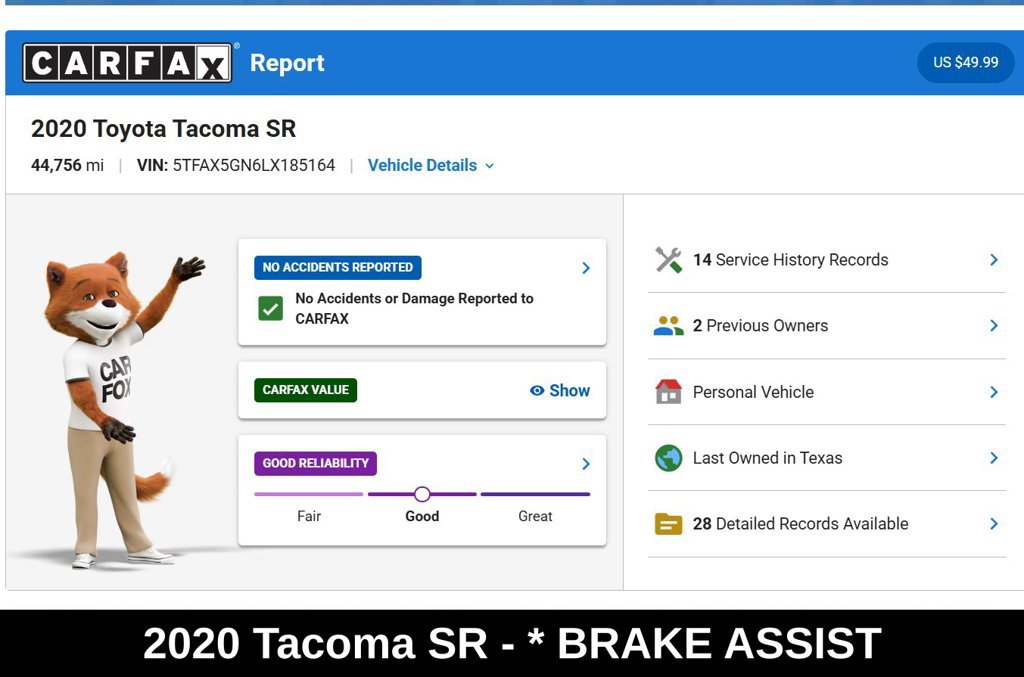 Used 2020 Toyota Tacoma SR w/ SR Convenience Package RWD image 9