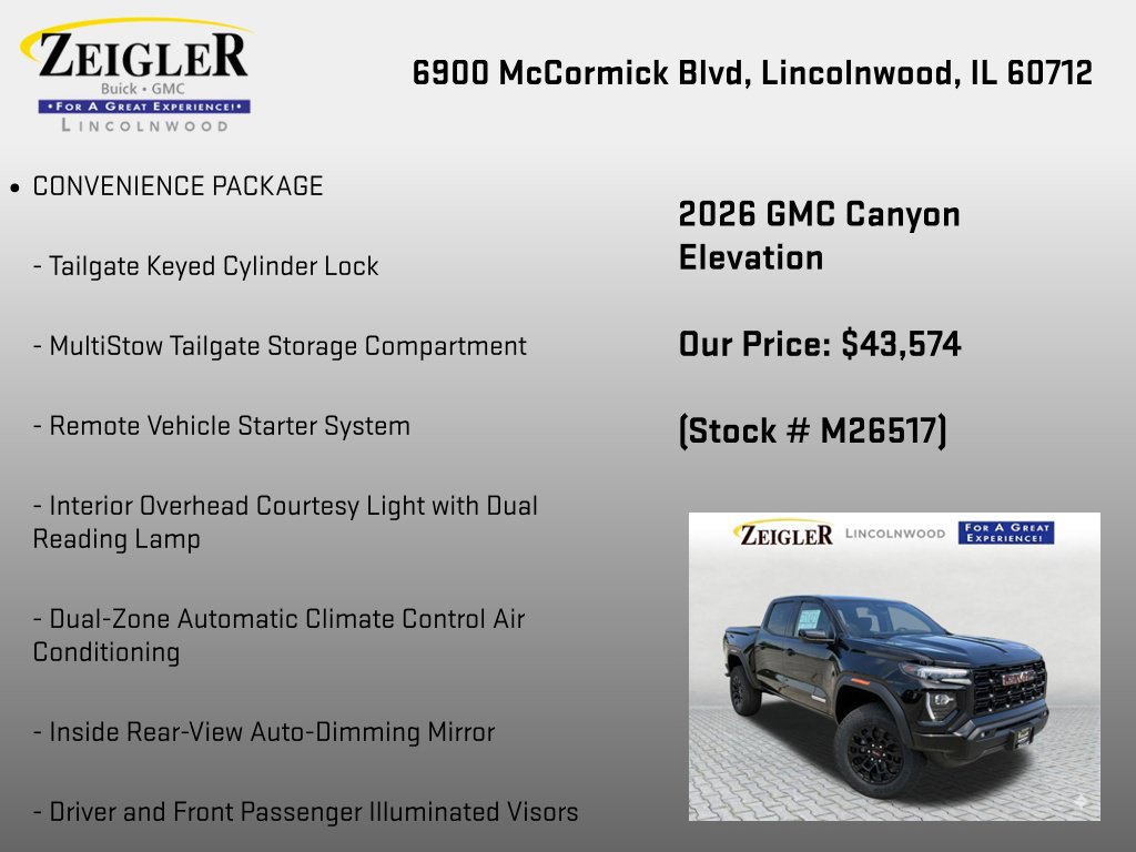 New 2026 GMC Canyon Elevation w/ Convenience Package AWD/4WD image 6