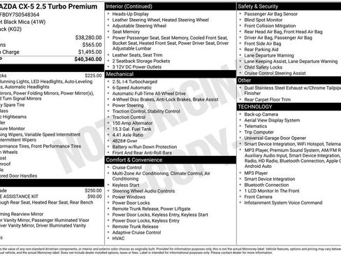 Certified 2025 MAZDA CX-5 2.5 Turbo w/ Premium Package AWD/4WD image 12