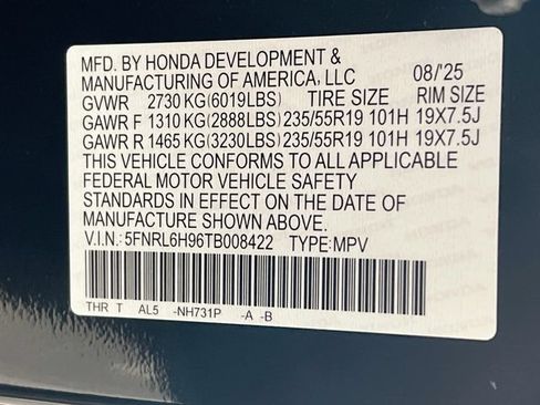 Certified 2026 Honda Odyssey Elite image 38