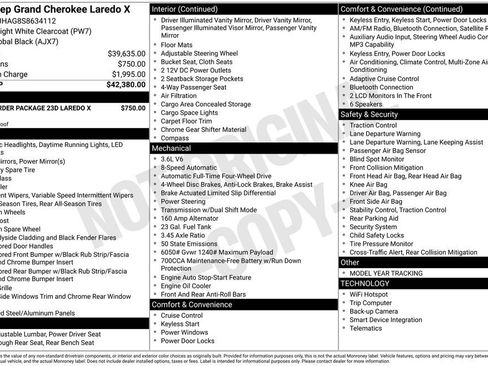 Used 2025 Jeep Grand Cherokee Laredo X AWD/4WD image 2
