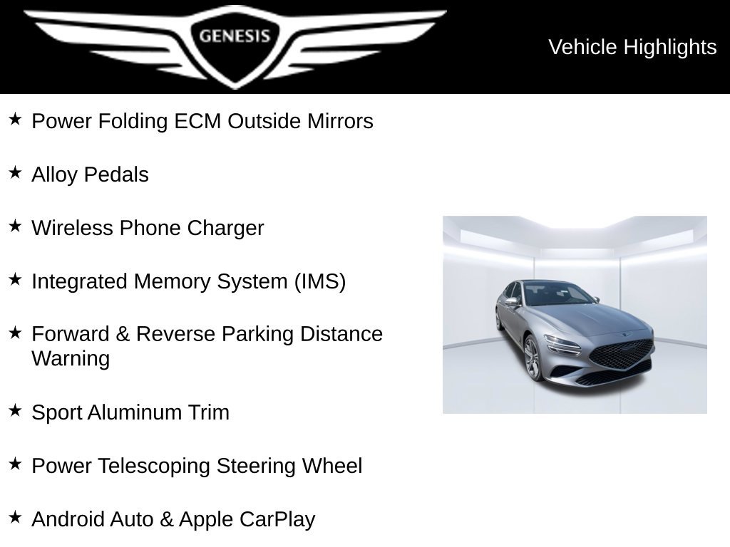 Used 2025 Genesis G70 2.5T w/ Sport Prestige Package RWD image 20