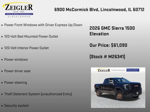 New 2026 GMC Sierra 1500 Elevation AWD/4WD image 18