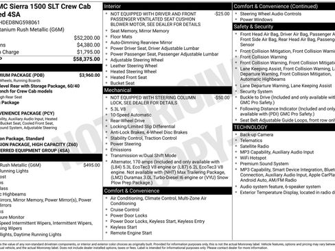 Used 2022 GMC Sierra 1500 SLT w/ SLT Premium Package RWD image 37
