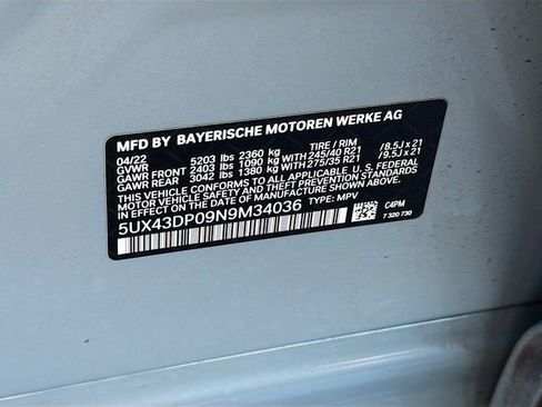 Used 2022 BMW X3 sDrive30i w/ M Sport Package 2 image 43