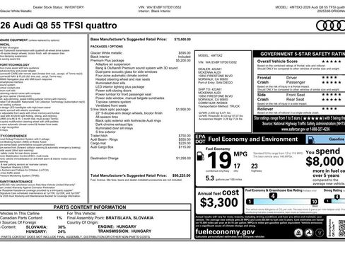 New 2026 Audi Q8 Premium Plus image 5