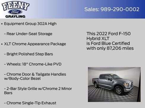 Certified 2022 Ford F150 XLT w/ Equipment Group 302A High AWD/4WD image 17