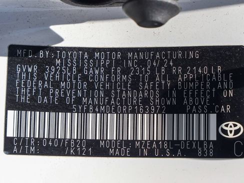Used 2024 Toyota Corolla LE FWD image 32
