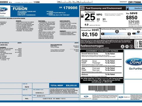 Used 2013 Ford Fusion Titanium w/ Titanium Driver Assist Pkg AWD/4WD image 16