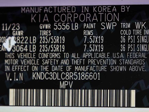 Certified 2024 Kia EV6 Wind w/ Wind Technology Package image 31