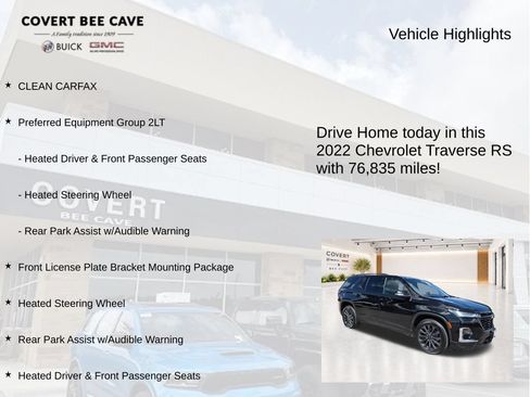 Used 2022 Chevrolet Traverse RS FWD image 6