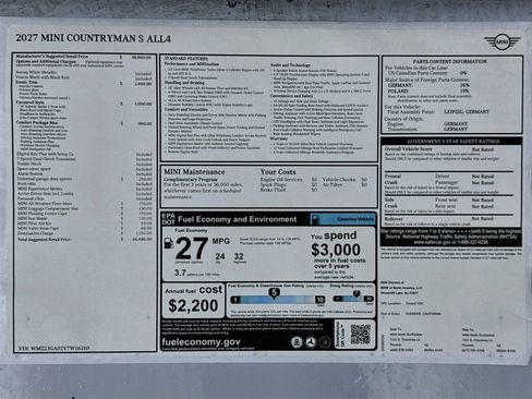 New 2027 MINI Cooper Countryman S w/ Comfort Package Max AWD/4WD image 9
