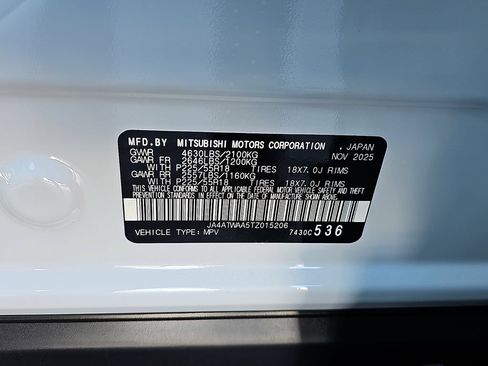New 2026 Mitsubishi Eclipse Cross SE AWD/4WD image 19