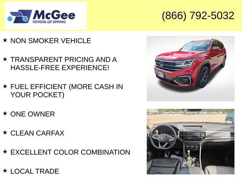 Used 2022 Volkswagen Atlas SEL R-Line AWD/4WD image 4