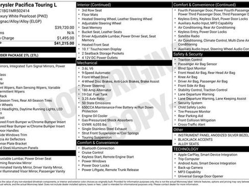 Used 2021 Chrysler Pacifica Touring-L FWD image 5