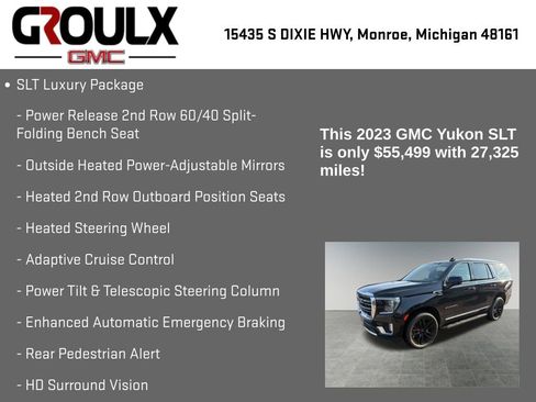 Used 2023 GMC Yukon SLT w/ SLT Luxury Package image 22