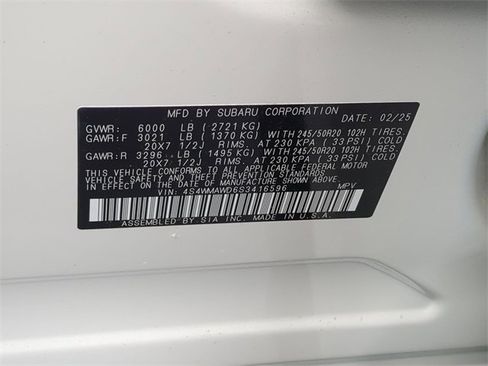 New 2025 Subaru Ascent Bronze Edition image 30