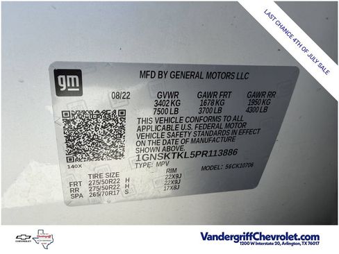 Certified 2023 Chevrolet Tahoe High Country AWD/4WD image 33