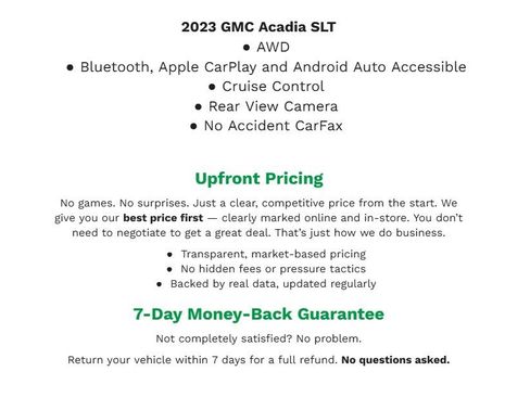 Used 2023 GMC Acadia SLT w/ Trailering Package image 2