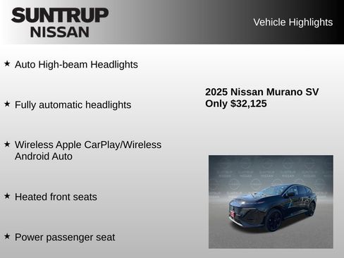 Used 2025 Nissan Murano SV AWD/4WD image 16