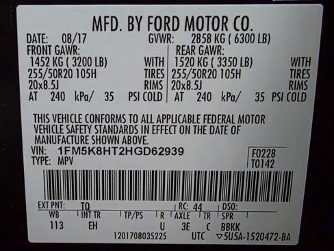 Used 2017 Ford Explorer Platinum image 46