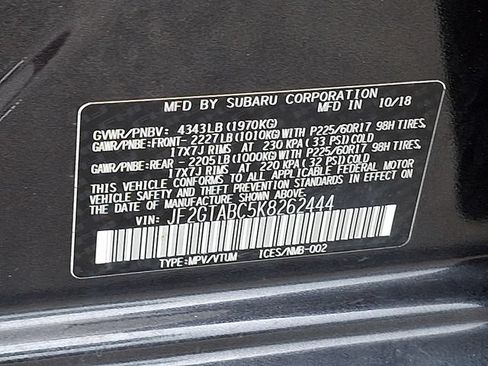 Used 2019 Subaru Crosstrek 2.0i w/ Eyesight System AWD/4WD image 28