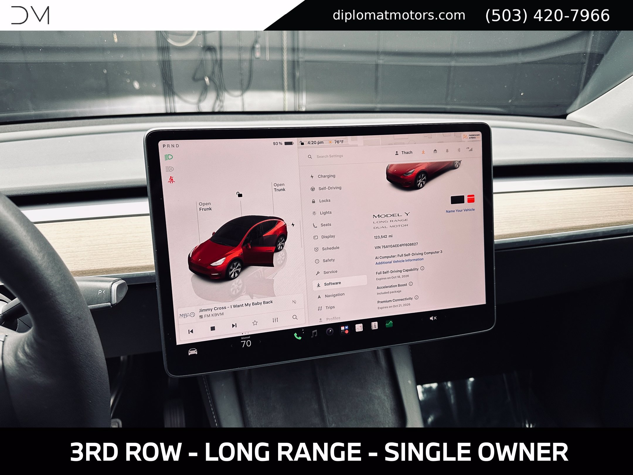 Used 2023 Tesla Model Y Long Range AWD/4WD image 2