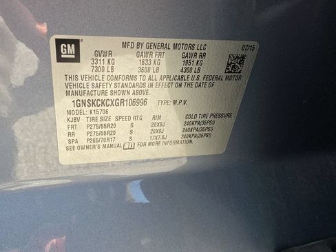 Used 2016 Chevrolet Tahoe LTZ AWD/4WD image 10