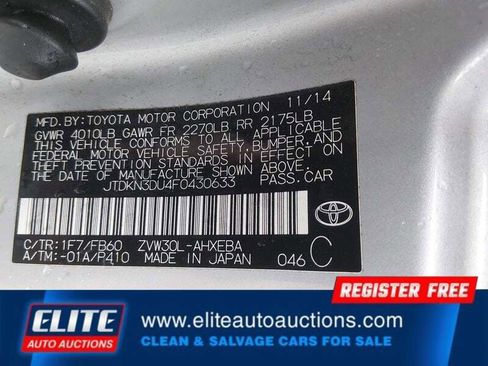 Used 2015 Toyota Prius Two FWD image 17