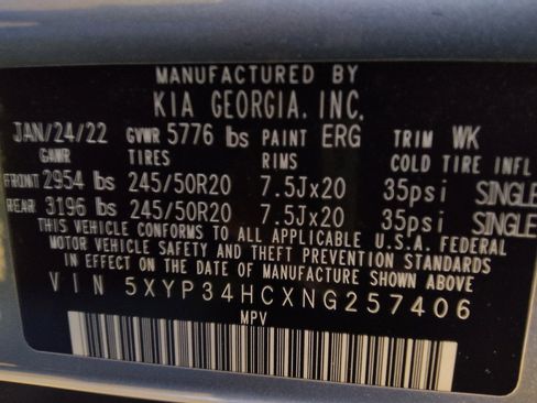Used 2022 Kia Telluride EX w/ EX Premium Package FWD image 33