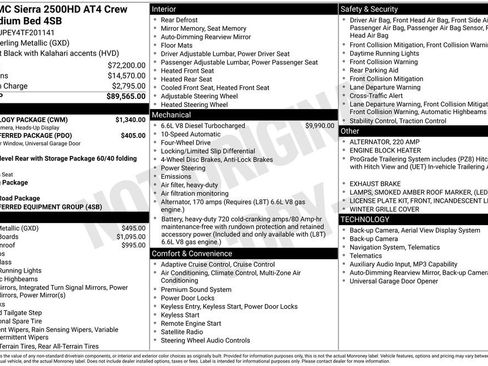 New 2026 GMC Sierra 2500 AT4 w/ Technology Package AWD/4WD image 9