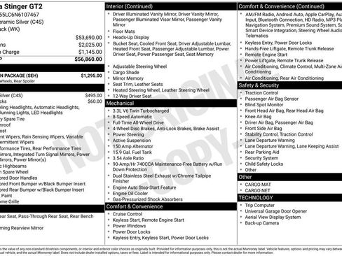 Used 2022 Kia Stinger GT2 w/ Scorpion Package image 15