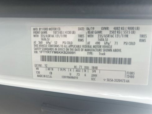 Used 2019 Ford Transit 250 130 Low Roof w/ Exterior Upgrade Package image 30