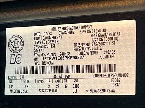 Used 2023 Ford F150 Lariat w/ Equipment Group 502A High image 34