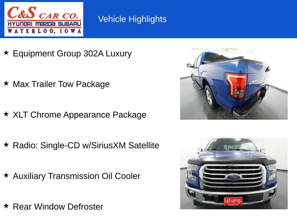 Used 2017 Ford F150 XLT w/ Equipment Group 302A Luxury RWD image 7