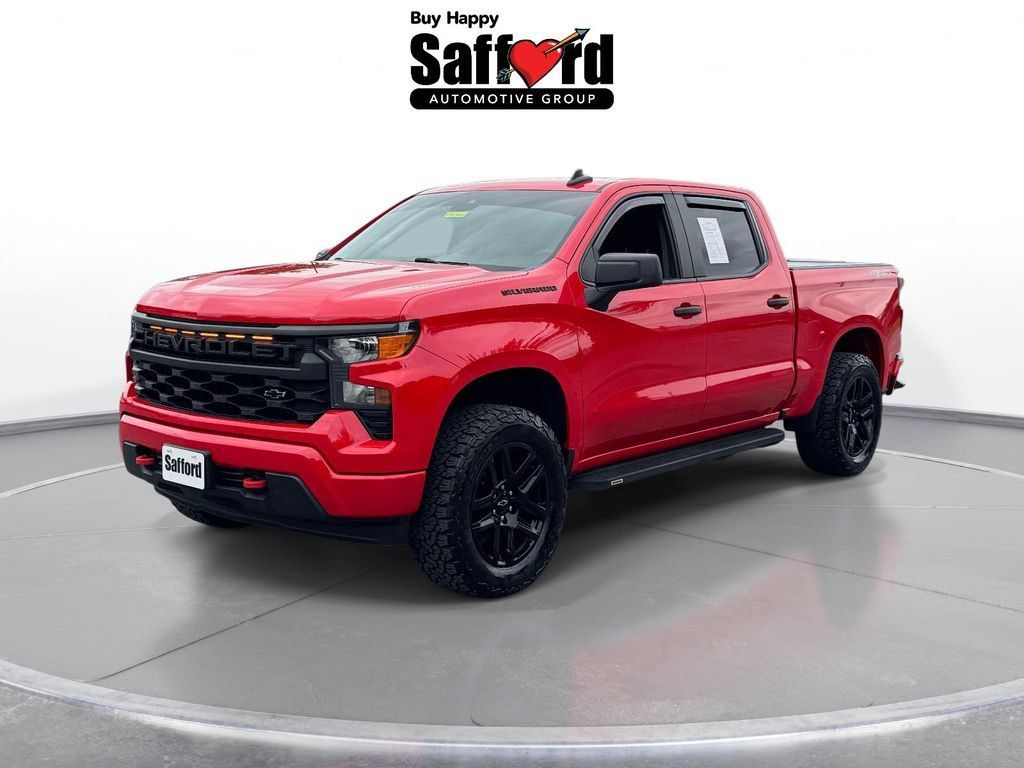 Used 2022 Chevrolet Silverado 1500 Custom w/ LPO, Dark Essentials Package AWD/4WD image 1