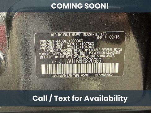 Used 2017 Subaru WRX Limited w/ Popular Package #3 AWD/4WD image 12
