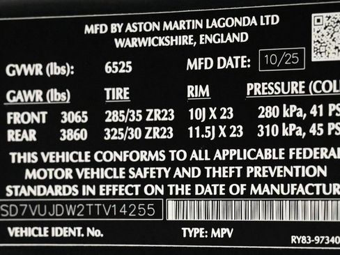 New 2026 Aston Martin DBX 707 image 27