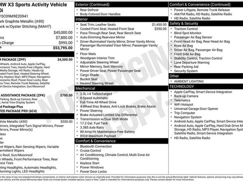 Used 2021 BMW X3 xDrive30i w/ Premium Package image 35