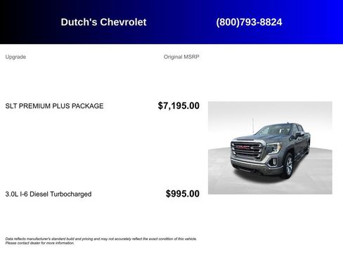 Used 2021 GMC Sierra 1500 SLT w/ SLT Premium Plus Package RWD image 6