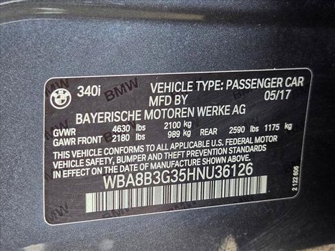 Used 2017 BMW 340i Sedan RWD image 24