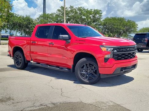 Certified 2024 Chevrolet Silverado 1500 Custom w/ Turbomax Blackout Package AWD/4WD image 1