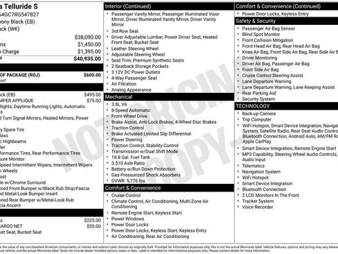 Certified 2024 Kia Telluride S w/ S Sunroof Package FWD image 26
