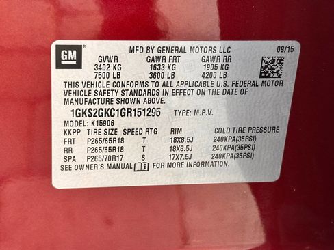 Used 2016 GMC Yukon XL SLT AWD/4WD image 10