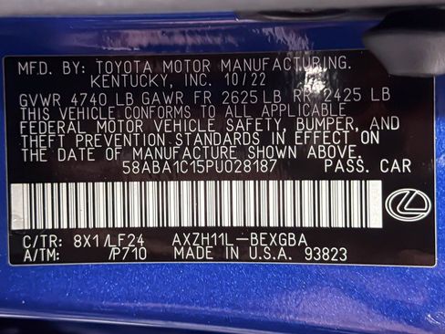 Used 2023 Lexus ES 300h F Sport image 49