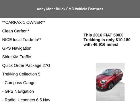 Used 2016 FIAT 500X Trekking FWD image 4